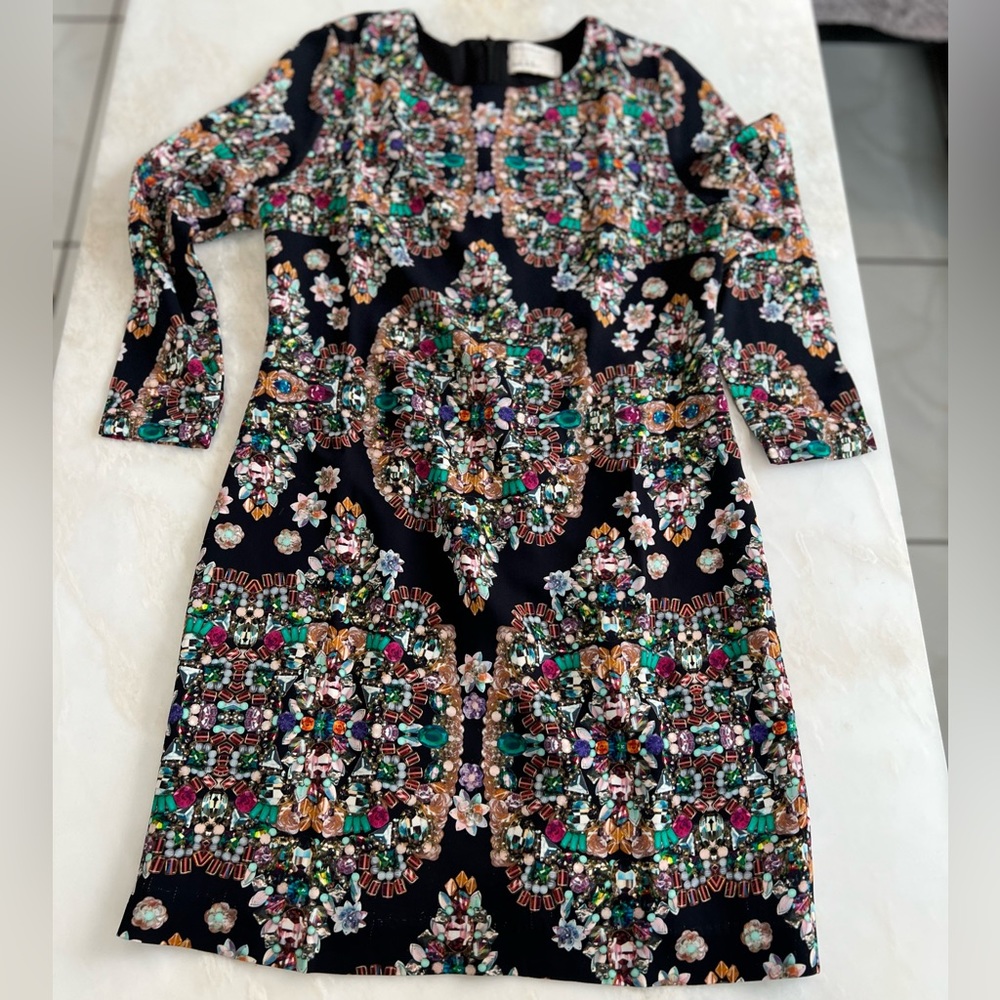 Nicole Miller Jewel Patterned Dress